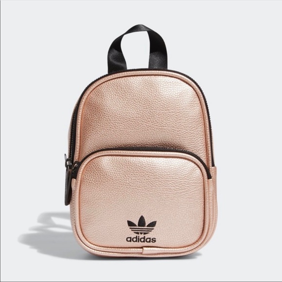 Adidas Rose Gold/Black Mini Backpack NWT - Picture 1 of 7